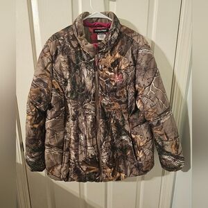Realtree Camouflage Insulated Women’s Jacket - Brown/Green